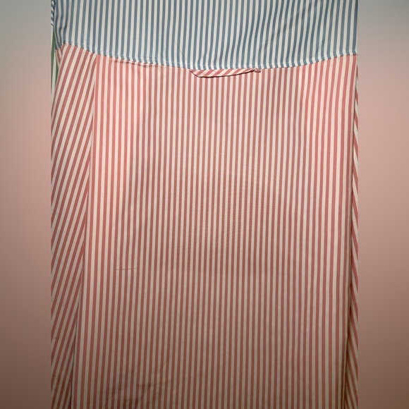 Fore Colorblock Striped Button Down Shirt Multicolor Long Sleeve Size Medium - Picture 6 of 7